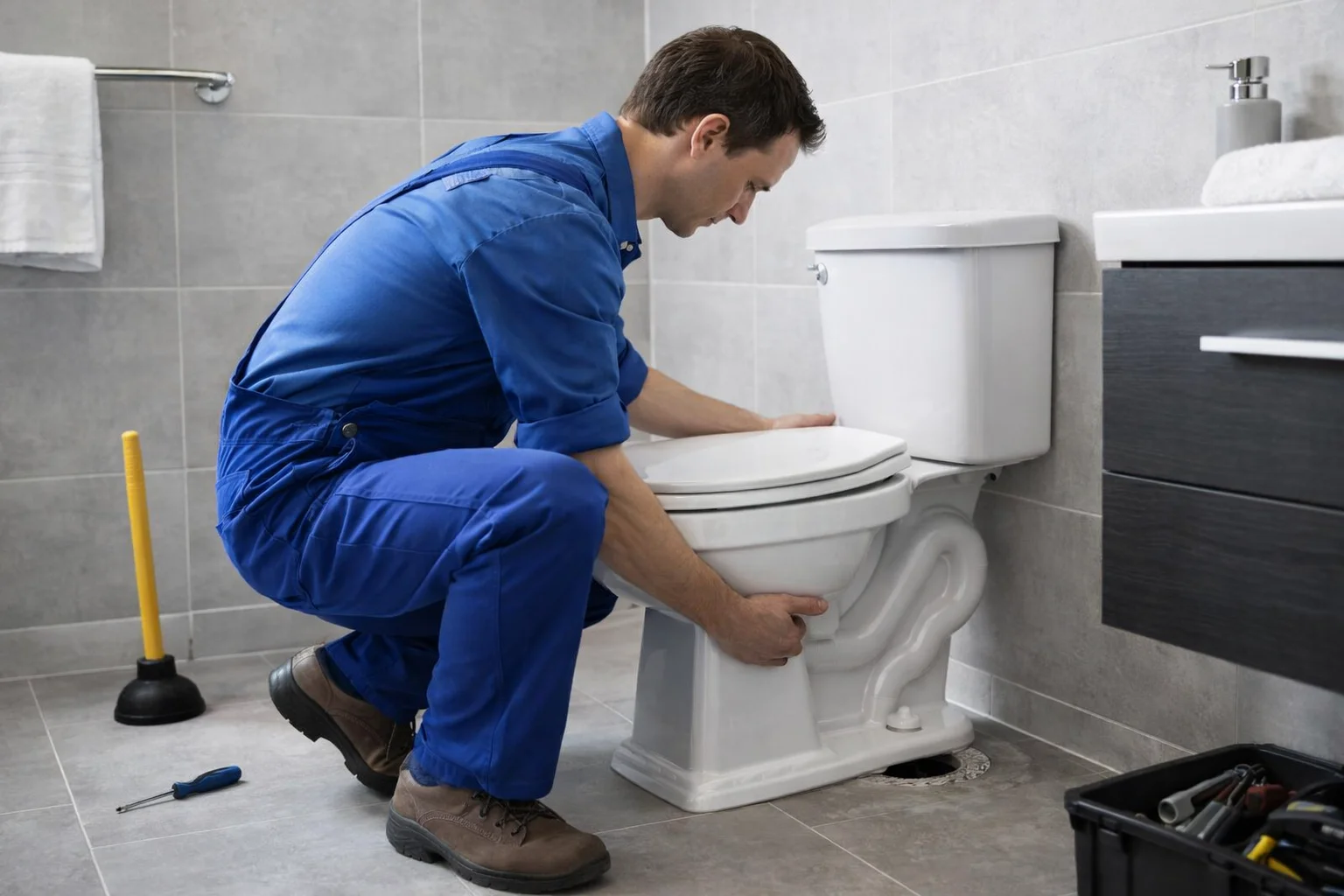 clogged toilet repair service